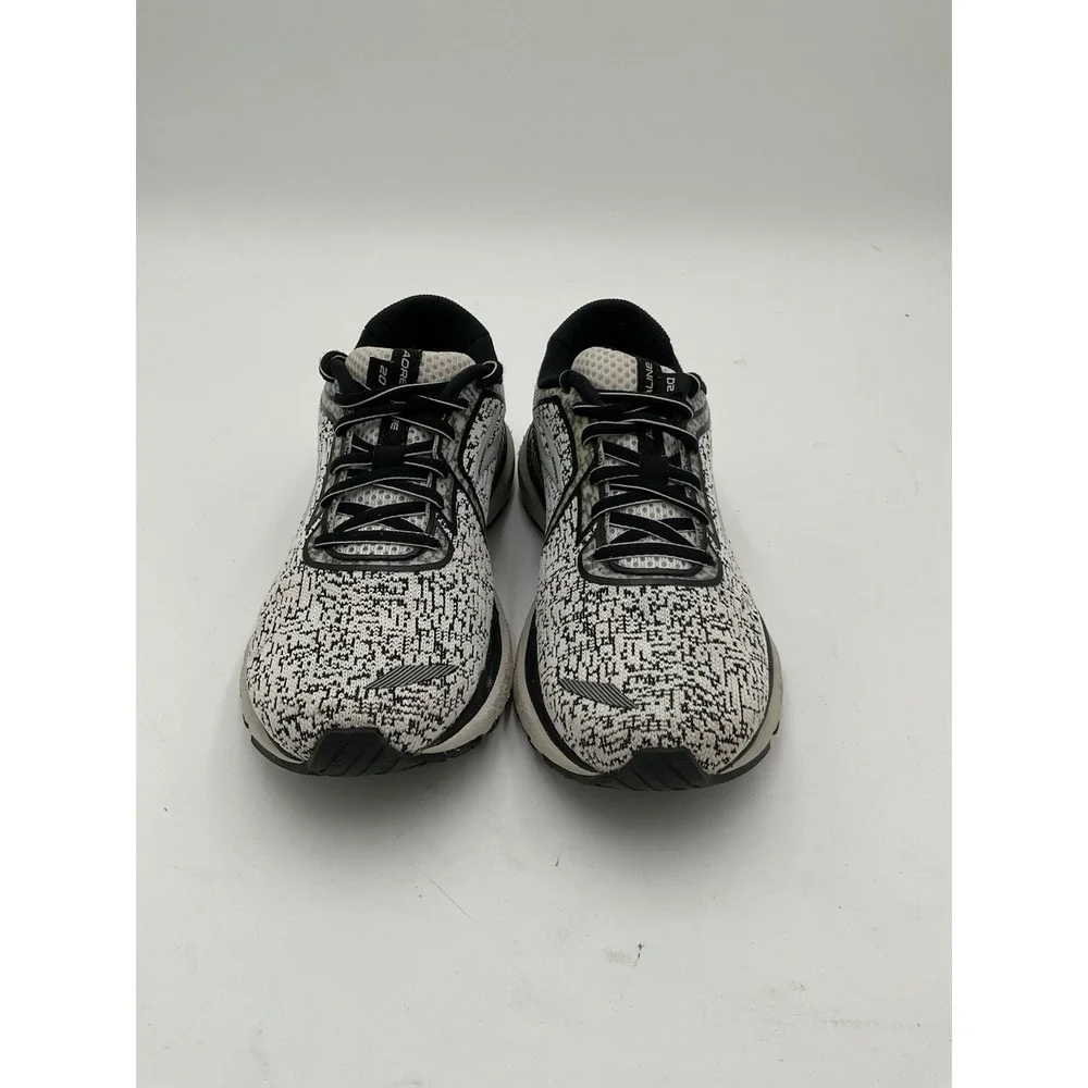 Brooks Adrenaline GTS 20 Shoes Womens Size 8 White Black Running Sneakers